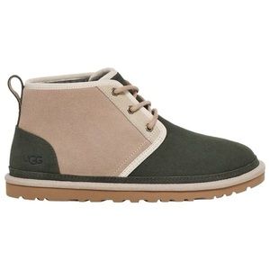 UGG Neumel Mashup Chukka Boot Olive Cream Tan mens 9 womens 10 suede sheepskin